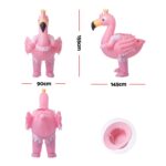 Inflatable Costume Ride On Flamingo Adult Party Suit Pink One Size - Image 2