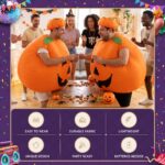 Inflatable Costume Pumpkin Fancy Dress Halloween Party Suit Orange One Size - Image 4