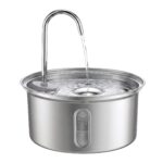 i.Pet 3.2L Cat Water Fountain Pet Feeder Dog Drinking Dispenser 304 Stainless Steel - Image 2