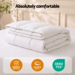 Giselle Bedding Double Quilt, 200GSM Summer Duck Down Feather Doona Insert - Image 2