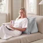 Giselle Bedding Back Pillow for Sitting in Bed, No-Collapse 25D High-Density Base, Ergonomic Lumbar Support Pillow for Gaming, Nursing & Floor Tatami, 90% Shredded Sponge Cushion with Washable Velvet Cover - Image 8