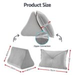 Giselle Bedding Back Pillow for Sitting in Bed, No-Collapse 25D High-Density Base, Ergonomic Lumbar Support Pillow for Gaming, Nursing & Floor Tatami, 90% Shredded Sponge Cushion with Washable Velvet Cover - Image 10