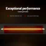 Devanti 2PCS Electric Strip Heater Radiant Infrared Heaters Remote Control 3000W - Image 5