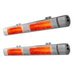 Devanti 2PCS Electric Strip Heater Radiant Infrared Heaters Remote Control 3000W - Image 11