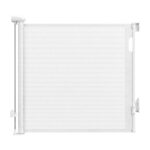 Keezi Retractable Gate Baby Gate Pet Safety Fence Extends up to 140cm White