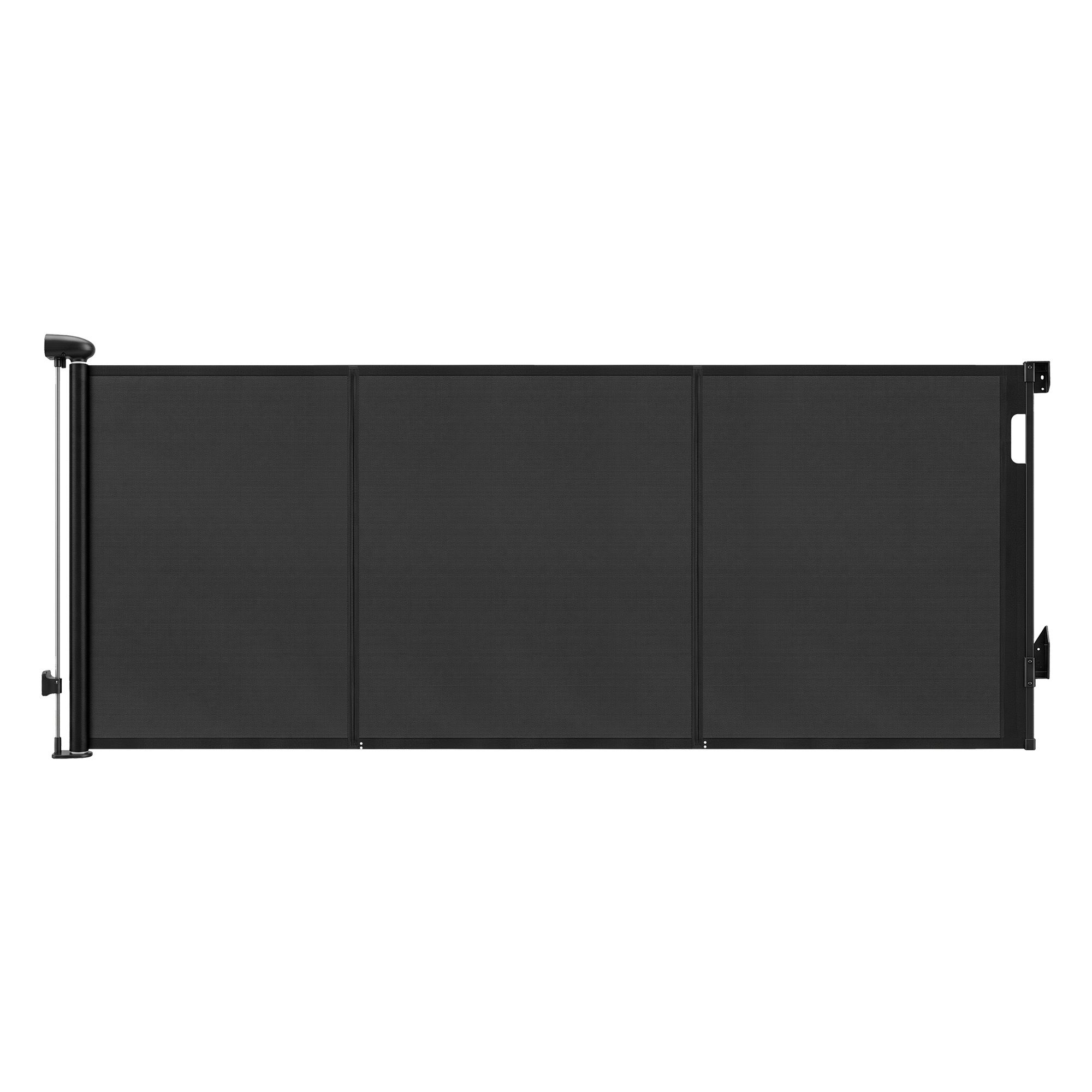 SG-400X86-BK-00 Keezi Retractable Gate Baby Gate Pet Safety Fence Extends up to 400cm Black - Image 1