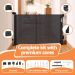 Keezi Retractable Gate Baby Gate Pet Safety Fence Extends up to 400cm Black - Image 9