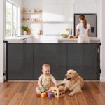Keezi Retractable Gate Baby Gate Pet Safety Fence Extends up to 400cm Black - Image 10