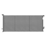 Keezi Retractable Gate Baby Gate Pet Safety Fence Extends up to 400cm Grey