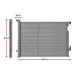 Keezi Retractable Gate Baby Gate Pet Safety Fence Extends up to 400cm Grey - Image 2
