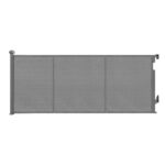 Keezi Retractable Gate Baby Gate Pet Safety Fence Extends up to 400cm Grey - Image 3