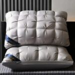 Luxury Pillow Quilted Pillow High-Quality Pillow Comfortable Pillow Bedding - Gray - Size 500g special low pillow