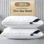 Luxury Pillow Quilted Pillow High-Quality Pillow Comfortable Pillow Bedding - White - Size 500g special low pillow - Image 3