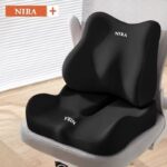 Ergonomic Seat Cushion Backrest Comfortable Seating Office Chair Cushion Lumbar - Beige - Size 01 - Image 2