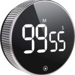 Digital Timer with Magnet and LED Display, Compatible with Kitchen Appliances