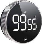 Digital Timer with Magnet and LED Display, Compatible with Kitchen Appliances