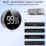 Digital Timer with Magnet and LED Display, Compatible with Kitchen Appliances - Image 2
