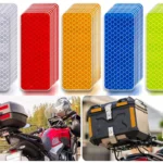 50 Pcs Reflective Safety Stickers, Waterproof PET Warning Decals for Cars Bikes, 5 Colors