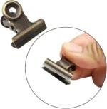 100 Pack Mini Bulldog Clips, Bronze Stainless Spring Clips with Hanging Hole, 0.87 Inch - Image 3
