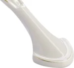 3 Pack Floral Cabinet Pull Handles, Solid Zinc Alloy Hardware, 3.8 In Hole Distance, Gold Ivory - Image 3