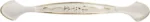 3 Pack Floral Cabinet Pull Handles, Solid Zinc Alloy Hardware, 3.8 In Hole Distance, Gold Ivory - Image 4