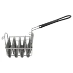 Stainless Steel Taco Shell Fryer Basket, 4 Shell Tortilla Fry Rack with Detachable Handle - Image 4