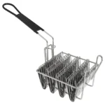 Stainless Steel Taco Shell Fryer Basket, 4 Shell Tortilla Fry Rack with Detachable Handle - Image 5