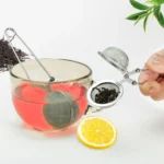 4 Pack 304 Stainless Steel Tea Strainers, Fine Mesh Ball Infusers with Squeeze Handle - Image 5