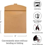 200 Count 6 x 6 In Parchment Paper Squares, Non Stick Sheets for Burgers Freezing Baking - Image 2