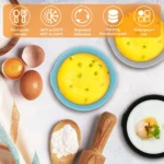 9 Pack Silicone Egg Poacher Cups, Reusable Non Stick Molds for 5-7 Qt Air Fryers Ovens - Image 3