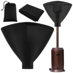 Patio Heater Top Cover, 420D Waterproof Oxford Outdoor Heater Head Cover, Black 34 Inch