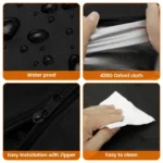 Patio Heater Top Cover, 420D Waterproof Oxford Outdoor Heater Head Cover, Black 34 Inch - Image 4