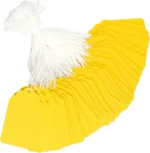 500 Pcs Yellow Paper Gift Tags, Blank Writable Labels with String for Pricing Crafts, 2.76 x 1.69 In - Image 7