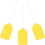 500 Pcs Yellow Paper Gift Tags, Blank Writable Labels with String for Pricing Crafts, 2.76 x 1.69 In - Image 8