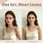 2 Pack Women's Headbands, Non Slip Wavy Comb Hairbands for Daily Styling, Matte Amber and Tortoise - Image 5