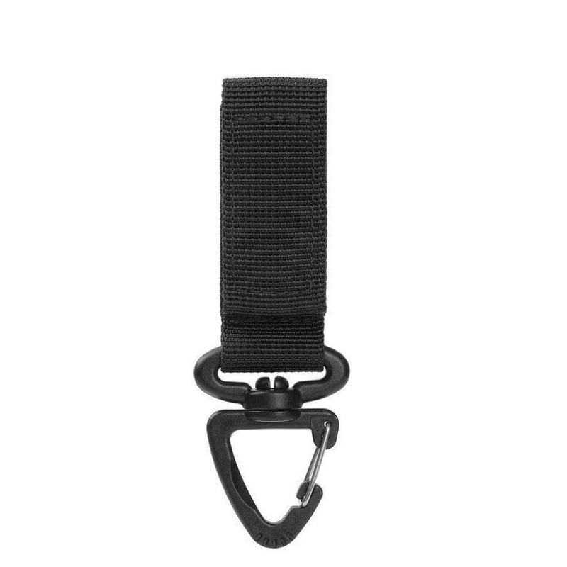 V1188-MS101-00386-3-00 Bottle Hanger | Swivel Buckle | Nylon Outdoor Buckle | Camping Accessory | Carabiner Keychain |Black - Image 1