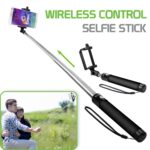 Universal Laser Selfie Stick with Wired Control Cable, Portable Handheld Selfie Stick with Built-in Control Line for All Smartphones - Image 2