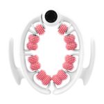 Pink leg massage roller clip, calf muscle relaxation and shaping tool, yoga fitness leg trainer, slimming leg muscle relaxer.