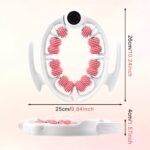 Pink leg massage roller clip, calf muscle relaxation and shaping tool, yoga fitness leg trainer, slimming leg muscle relaxer. - Image 2