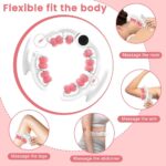 Pink leg massage roller clip, calf muscle relaxation and shaping tool, yoga fitness leg trainer, slimming leg muscle relaxer. - Image 6