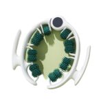 Green leg massage roller clip, calf muscle relaxation and shaping tool, yoga fitness leg trainer, leg muscle relaxation and slimming device. - Image 2