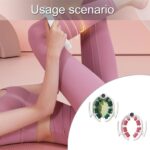 Green leg massage roller clip, calf muscle relaxation and shaping tool, yoga fitness leg trainer, leg muscle relaxation and slimming device. - Image 5
