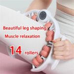 Green leg massage roller clip, calf muscle relaxation and shaping tool, yoga fitness leg trainer, leg muscle relaxation and slimming device. - Image 6