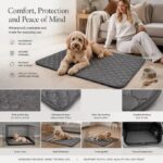 2pcs Grey Pet Pad, Size S (50×35cm)