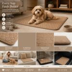 2pcs Coffee Pet Pad, Size S (50×35cm)