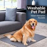 2pcs Grey Ice Silk Pet Pad, Size M (60×50cm) - Image 2