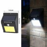 Solar Triangular Wall Light With Single Side 48 COB, Motion Sensor Waterproof Outdoor Lamp, Reliable Courtyard Night Lighting Gift