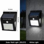 Solar Powered 3-Sided Wall Light, 50 LED, Motion Activated Waterproof Lamp, Great For Villa Courtyard, Holiday Decor Gift