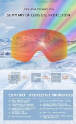 Spherical Ski Goggles, Anti-Fog UV Protective Snowboard Eyewear, Windproof Outdoor Snow Glasses For Men & Women, Pink Strap Grey Lens, Lovely Winter Travel Gift - Image 4