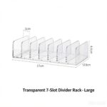 7 Grid Eyeshadow Storage Rack, Large Size Clear Acrylic Makeup Organiser